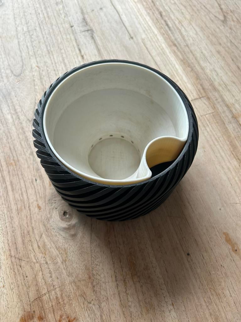 Bloempot, Kunststof, Rond, Binnen, Ophalen of Verzenden