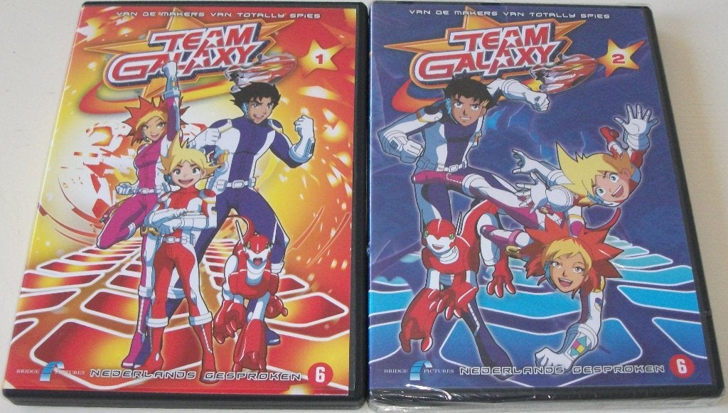 Dvd *** TEAM GALAXY *** Deel 1 + 2, Cd's en Dvd's, Europees, Tekenfilm, Ophalen of Verzenden, Zo goed als nieuw