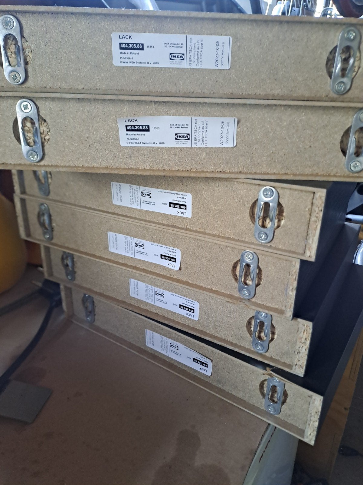 6  IKEA LACK plankjes 30  26 cm, Ophalen, Gebruikt