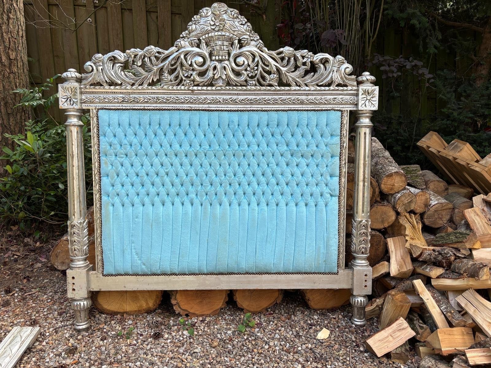 Barok bed 160x200, make-up tafel en spiegel, Antiek en Kunst, Ophalen