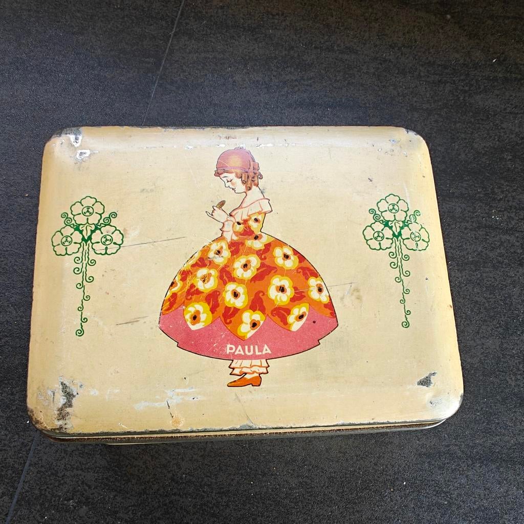 Paula. Paul Kaiser . Blikje. Trommeltje, Ophalen of Verzenden, Gebruikt, Overige