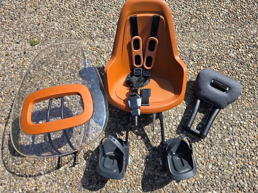 Fietsstoel Bobike One Mini Voorzitje - Windscherm & Slaaprol, Ophalen, Zo goed als nieuw, Bobike, Voorzitje