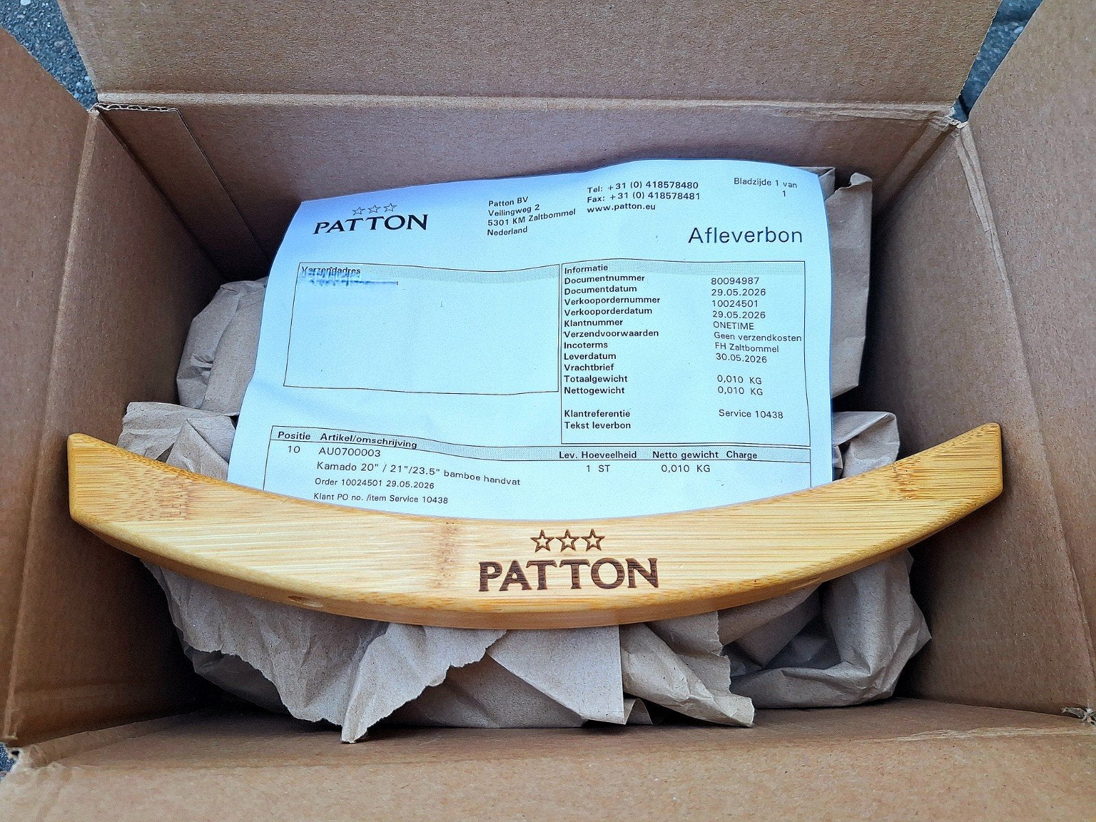 Patton Kamado handvat 20, 21, 23.5 inch - Nieuw, Ophalen of Verzenden, Nieuw, Patton