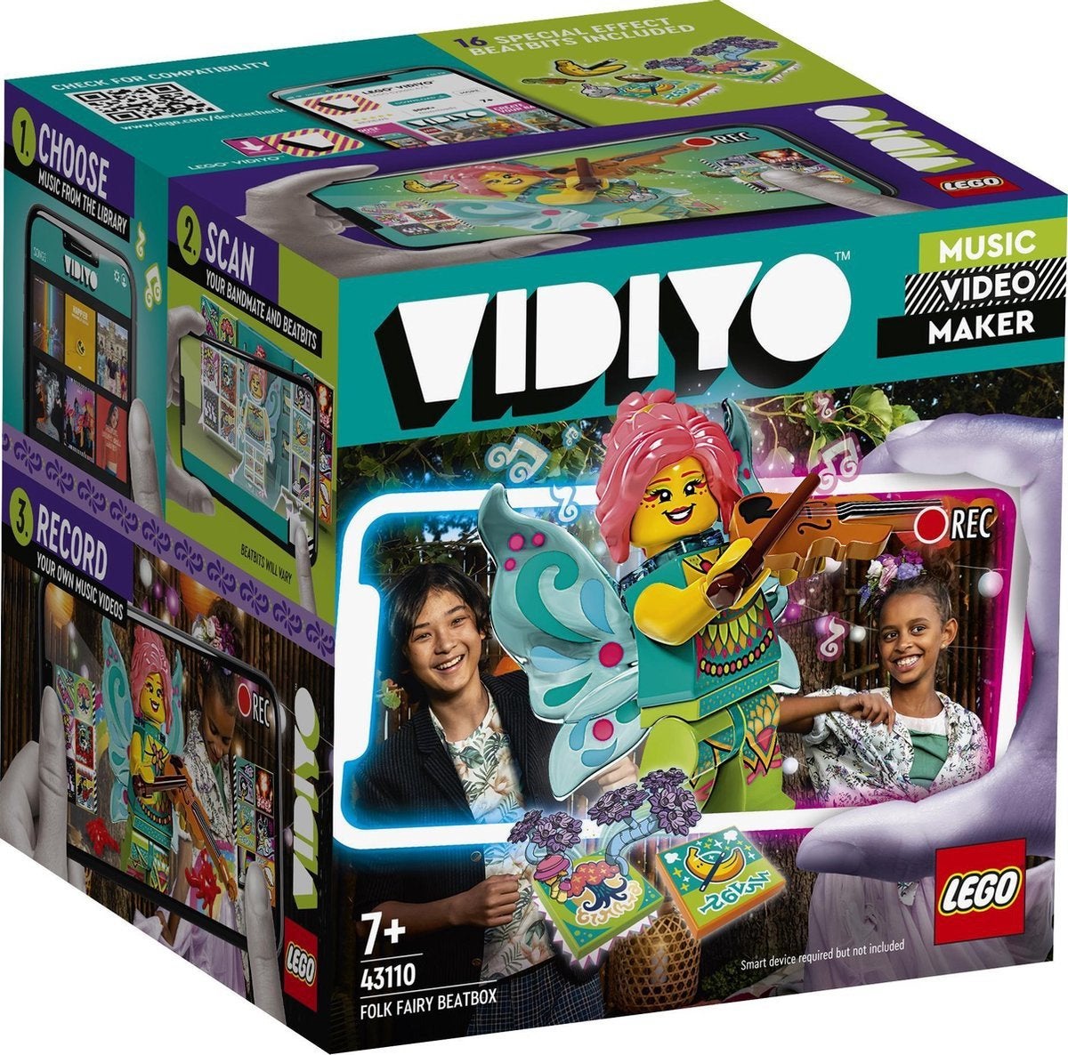 50% Korting op Lego VIDIYO 43110 Folk Fairy BeatBox, Overige thema's, Lego, Nieuw, Ophalen of Verzenden