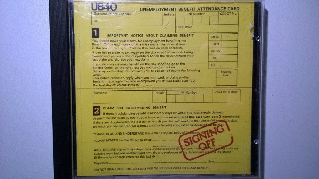 UB40 - Signing Off, Cd's en Dvd's, Cd's | Reggae en Ska, Ophalen of Verzenden, Reggae, Zo goed als nieuw, Album