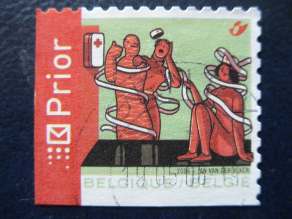 Postzegels België 2005 Rode Kruis - cw. 1,00., Postzegels en Munten, Ophalen of Verzenden, Gestempeld, Rode kruis