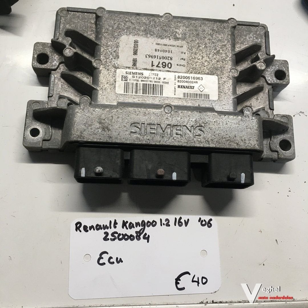 Renault Kangoo 1.2 16v 2006  2500084  ECU   8200516963, Gebruikt, -, -, Ophalen of Verzenden