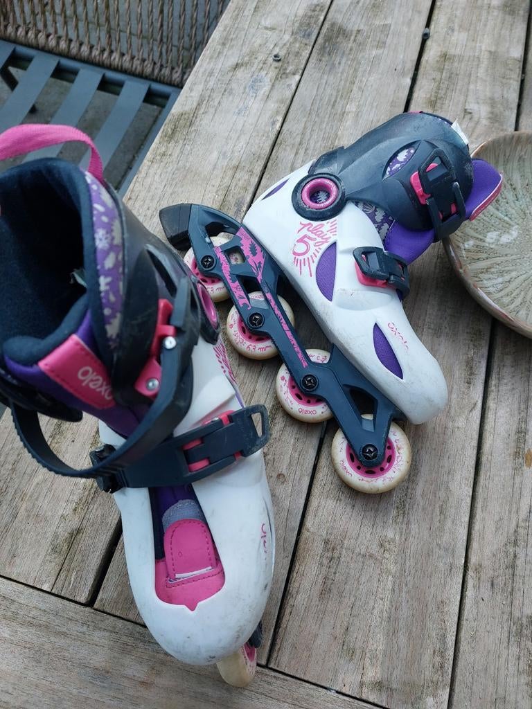 Oxelo meisjes skates, maat 33, zoolmaat 21cm, Ophalen of Verzenden, Gebruikt, Kinderen