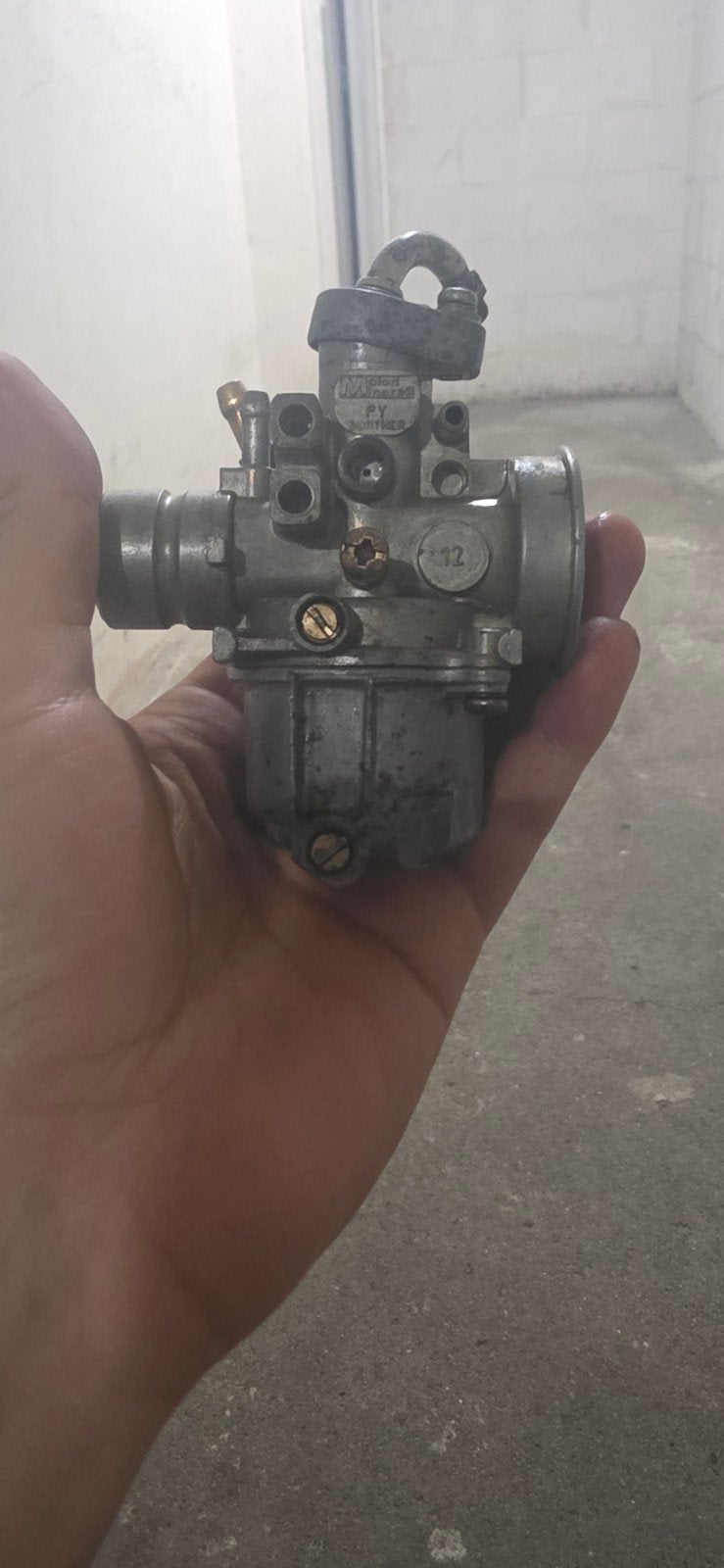 12mm Gurtner Mina Horiz Carburateur, Fietsen en Brommers, Brommeronderdelen | Scooters, Ophalen of Verzenden, Gebruikt, Carburateur