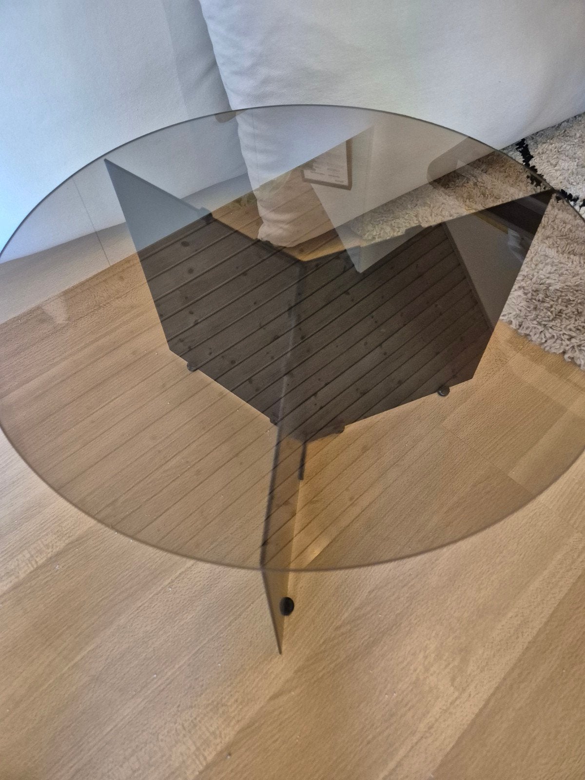 salontafel/bijzettafel, Ophalen of Verzenden, Rond, Minder dan 55 cm