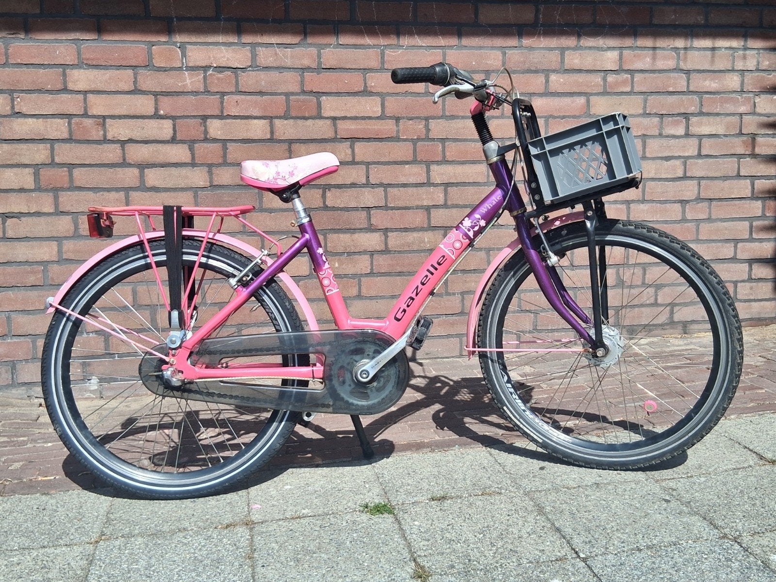 Gazelle Whale meisjesfiets 24 inch - 3 versnellingen, Ophalen, Terugtraprem, Versnellingen, Gazelle