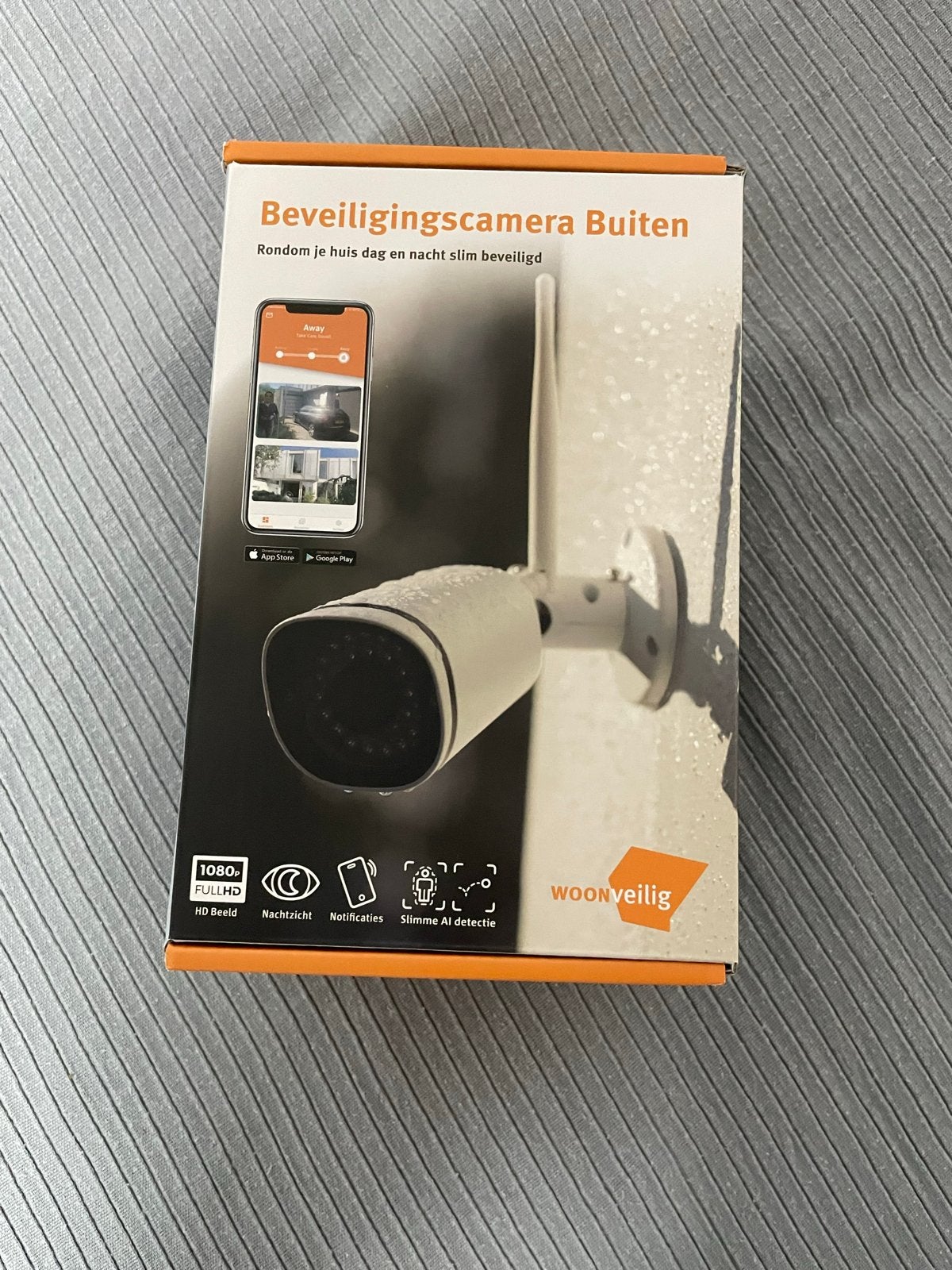 WoonVeilig Beveiligingscamera Buiten - Full HD, Nachtzicht, Ophalen of Verzenden, Gebruikt, Buitencamera