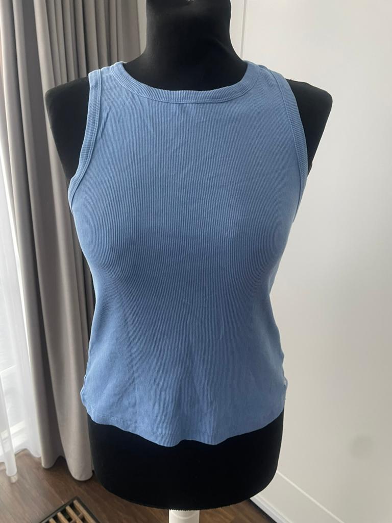 Cottonclub Blauwe Tanktop Maat L, Blauw, Maat 42/44 (L), Ophalen of Verzenden, Zo goed als nieuw