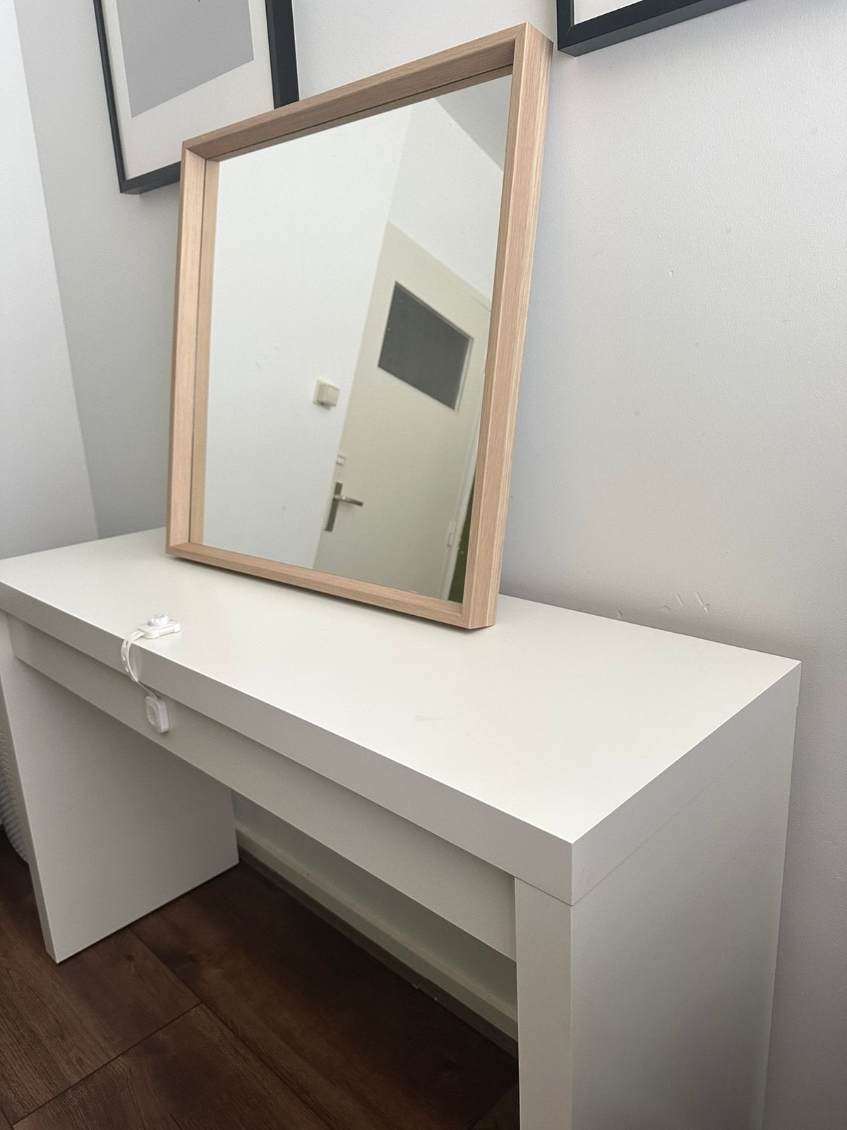 Ikea malm toilettafel wit 120x41 cm, Ophalen, Zo goed als nieuw, 50 tot 100 cm, Minder dan 100 cm