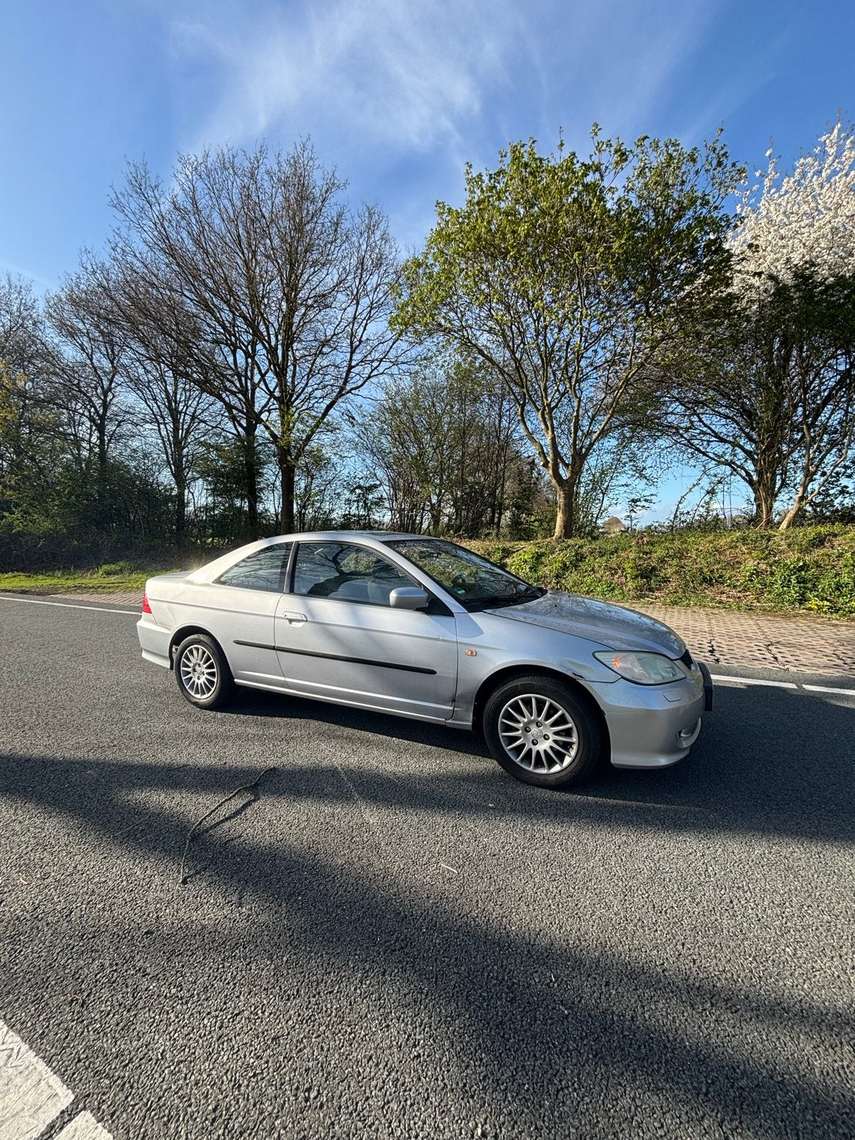 Honda Civic 1.7 I ES 2DR AUT 2004 Grijs, Auto's, 125 pk, 4 cilinders, 49 €/maand, Particulier