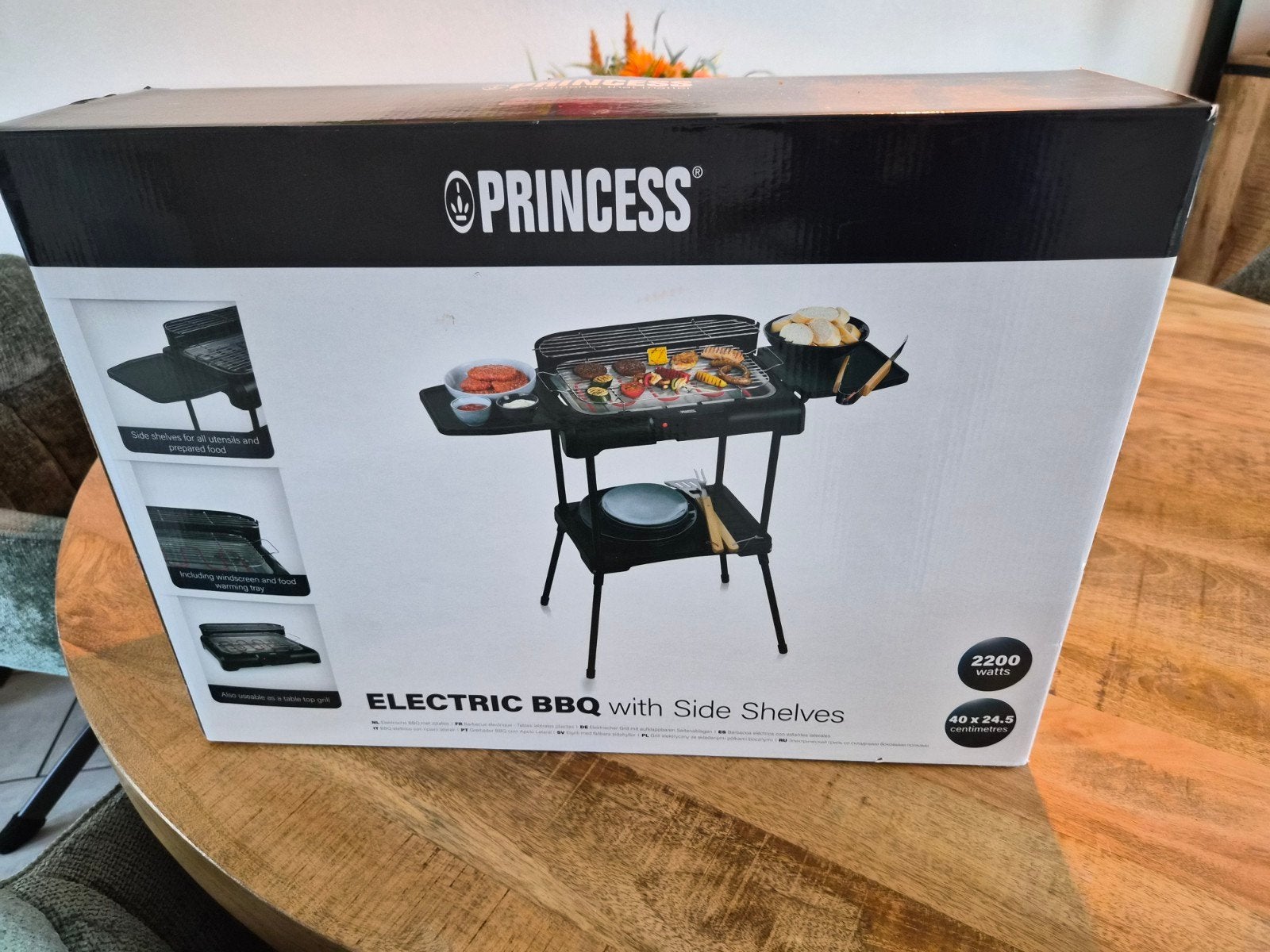 Princess Elektrische BBQ - Slechts 2x gebruikt!, Tuin en Terras, Ophalen, Zo goed als nieuw