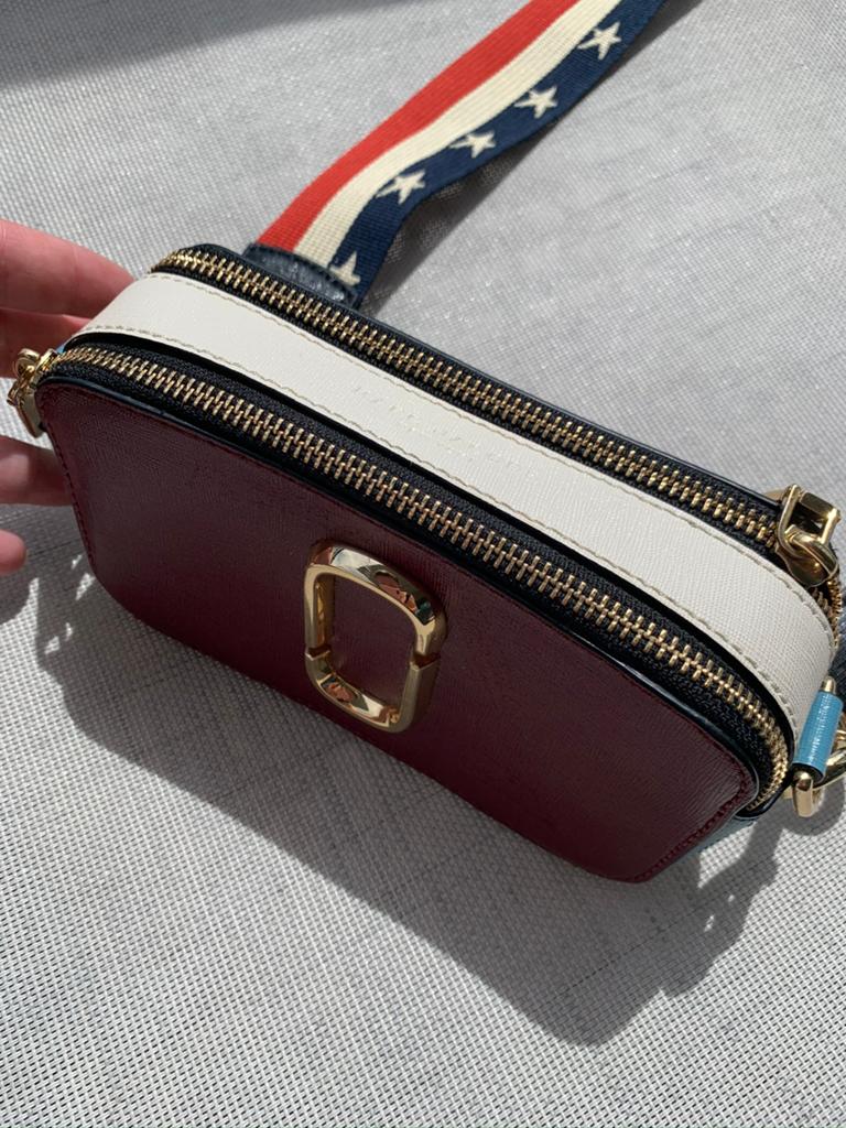 Marc Jacobs Snapshot Crossbody Bag in Limited ed. Burgundy, Ophalen of Verzenden, Nieuw, Blauw, Schoudertasje