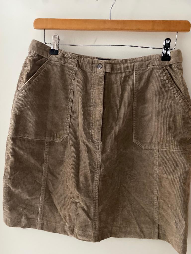 Corduroy rok beige 38/40, Kleding | Dames, Rokken, Maat 38/40 (M), Beige, Ophalen of Verzenden, Zo goed als nieuw