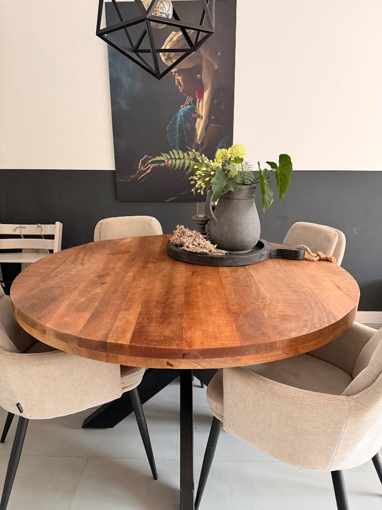 Ronde tafel, Ophalen, Gebruikt, Rond, Vijf personen of meer