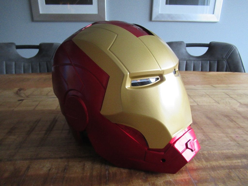 Iron Man Cosplay Costume Helm Masker met oplichtend ogen, Ophalen of Verzenden, Zo goed als nieuw
