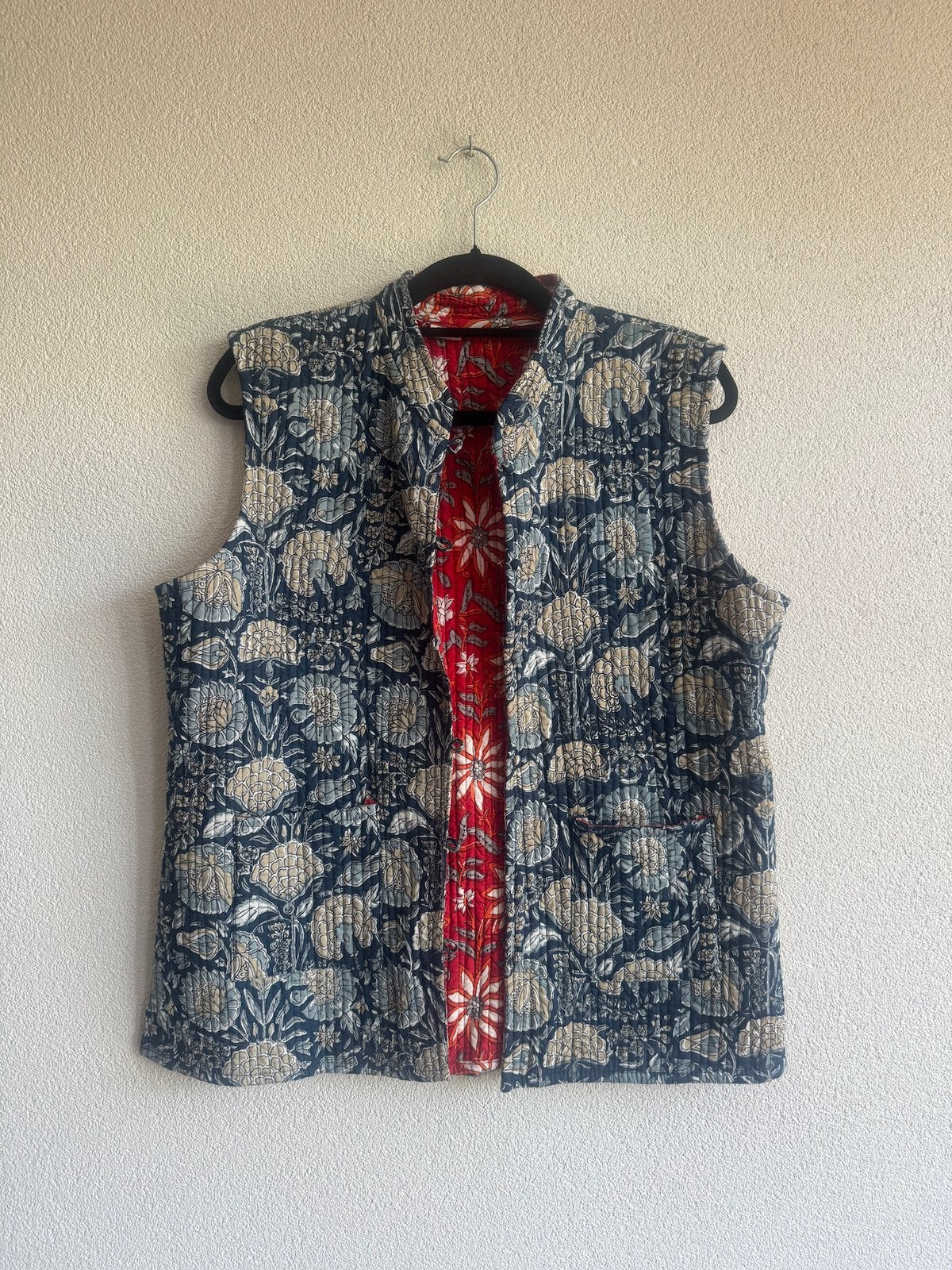 Vintage Y2K boho stijl gewatteerde gilet bodywarmer, Kleding | Dames, Blauw, Vintage, Vintage, Ophalen of Verzenden