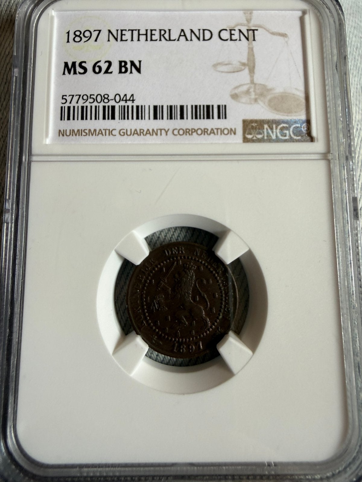 1 cent 1897 Wilhelmina MS62, Ophalen of Verzenden, Koningin Wilhelmina, 1 cent, Losse munt