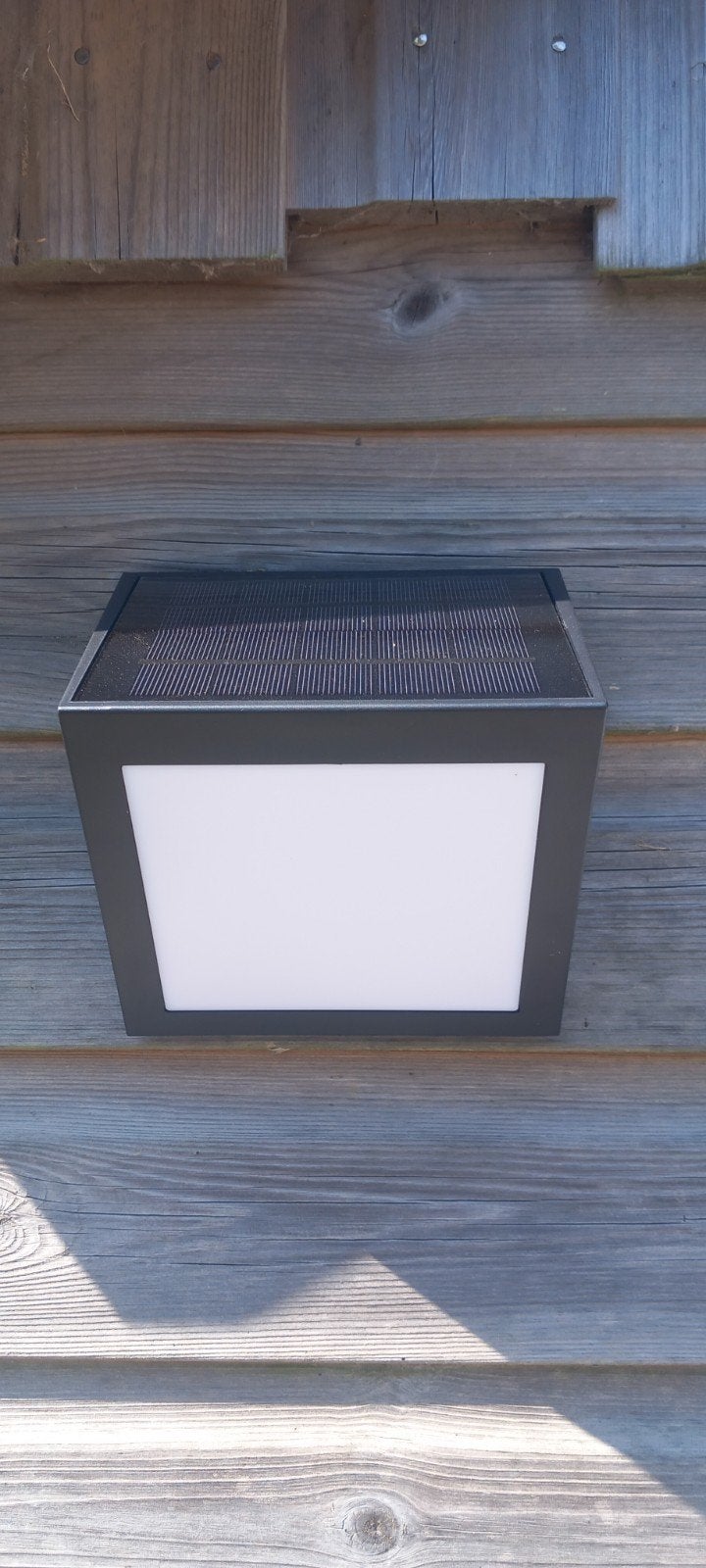 Abel Solar Wandlamp - Zwart, LED, IP44, 80 Lumen, Zonne-energie, Kunststof, Minder dan 50 watt, Wandlamp