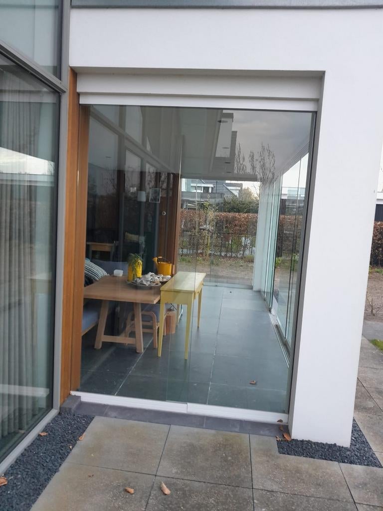 Vier glazen deuren tbv serre, Ophalen, Gebruikt, 160 cm of meer, Glasplaat
