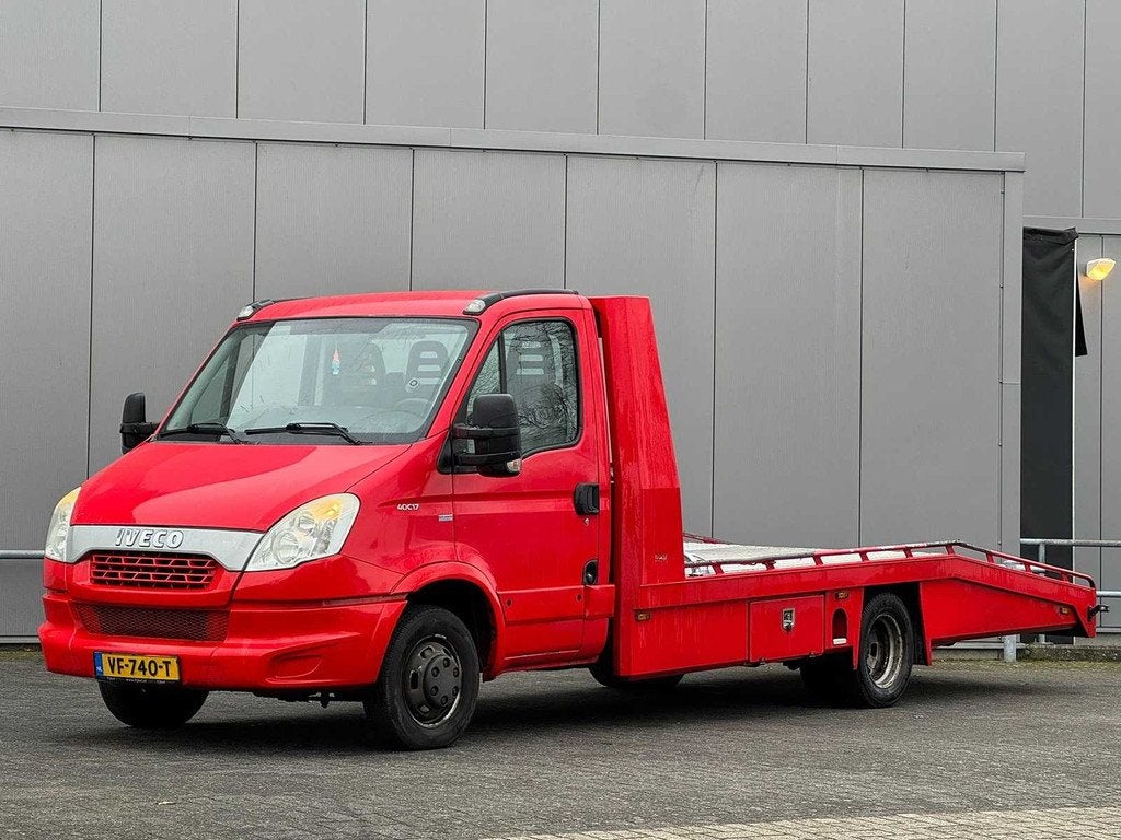 Iveco - Daily - Tijhof - oprijwagen - Smart tacho - 40C17 D, Auto's, Euro 5, Gebruikt, Iveco, Bedrijf
