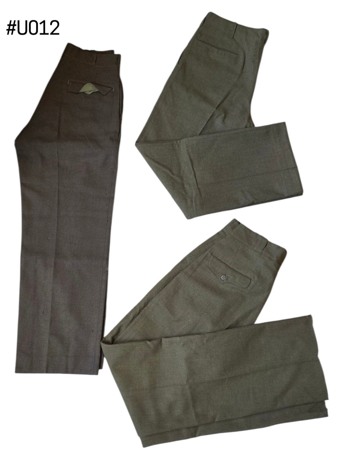 US WWII M-1937 Wool Trousers, French Made & US Made, Ophalen of Verzenden, Landmacht, Amerika, Kleding of Schoenen