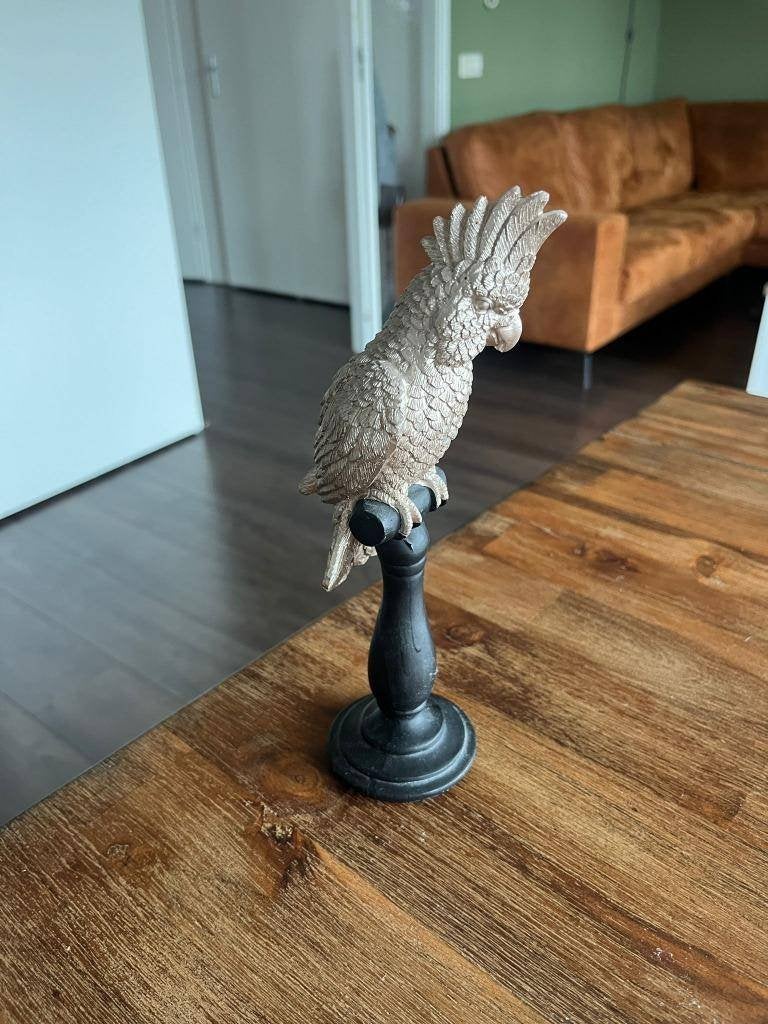 Papegaai of kaketoe beeldje / ornament, Verzamelen, Beelden en Beeldjes, Ophalen of Verzenden, Zo goed als nieuw