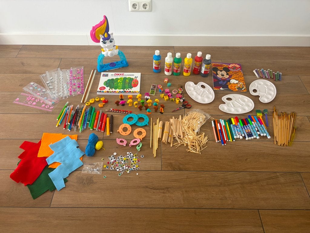 Knutselspullen kind, Hobby en Vrije tijd, Ophalen, Gebruikt, Knutselmateriaal