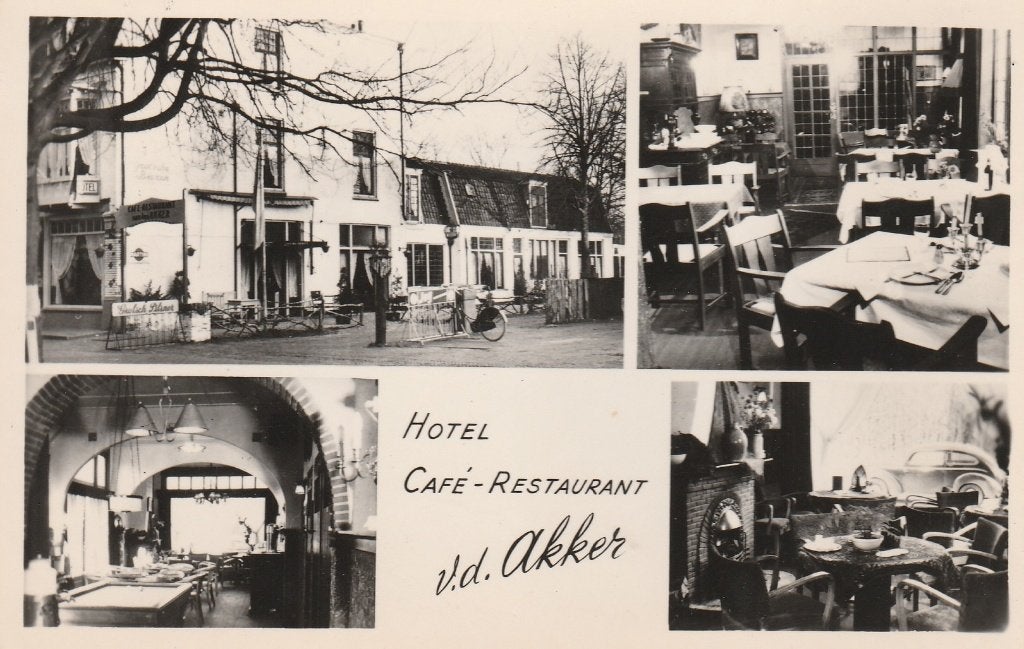 Huis ter Heide  Hotel v/d Akker, Ophalen of Verzenden, 1940 tot 1960, Ongelopen, Utrecht
