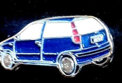 Fiat Punto pin blauw, Verzenden, Nieuw, Transport, Speldje of Pin