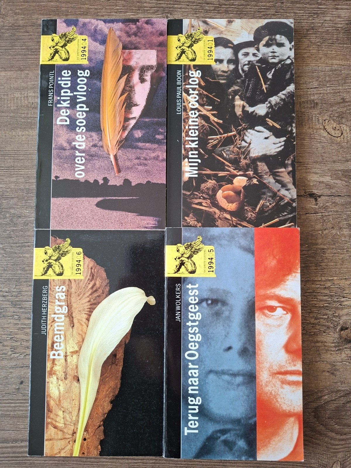T.E.A.B. De Grote Lijsters 1994: Pointl, Boon, Herzberg, Wol, Ophalen of Verzenden, Gelezen, Frans Pointl, Louis Paul Boon, Judith Herzberg, Jan Wolkers