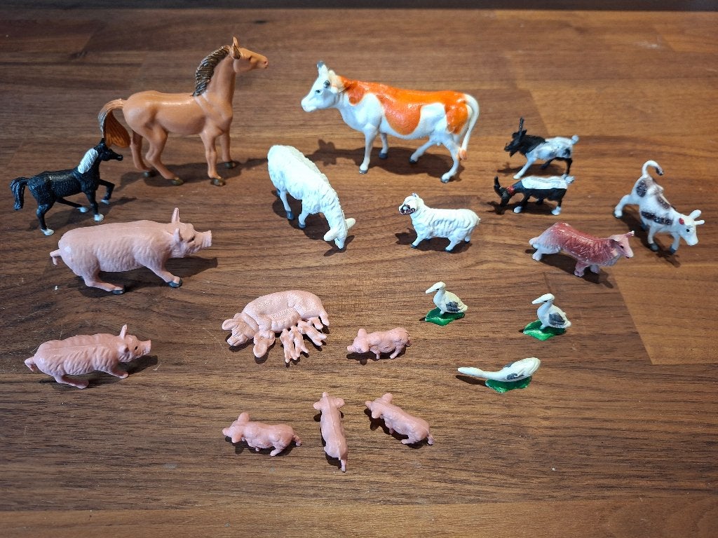 Diverse boerderij dieren voor bij de LGB baan., Gelijkstroom, Natuur, Nieuw, Ophalen of Verzenden