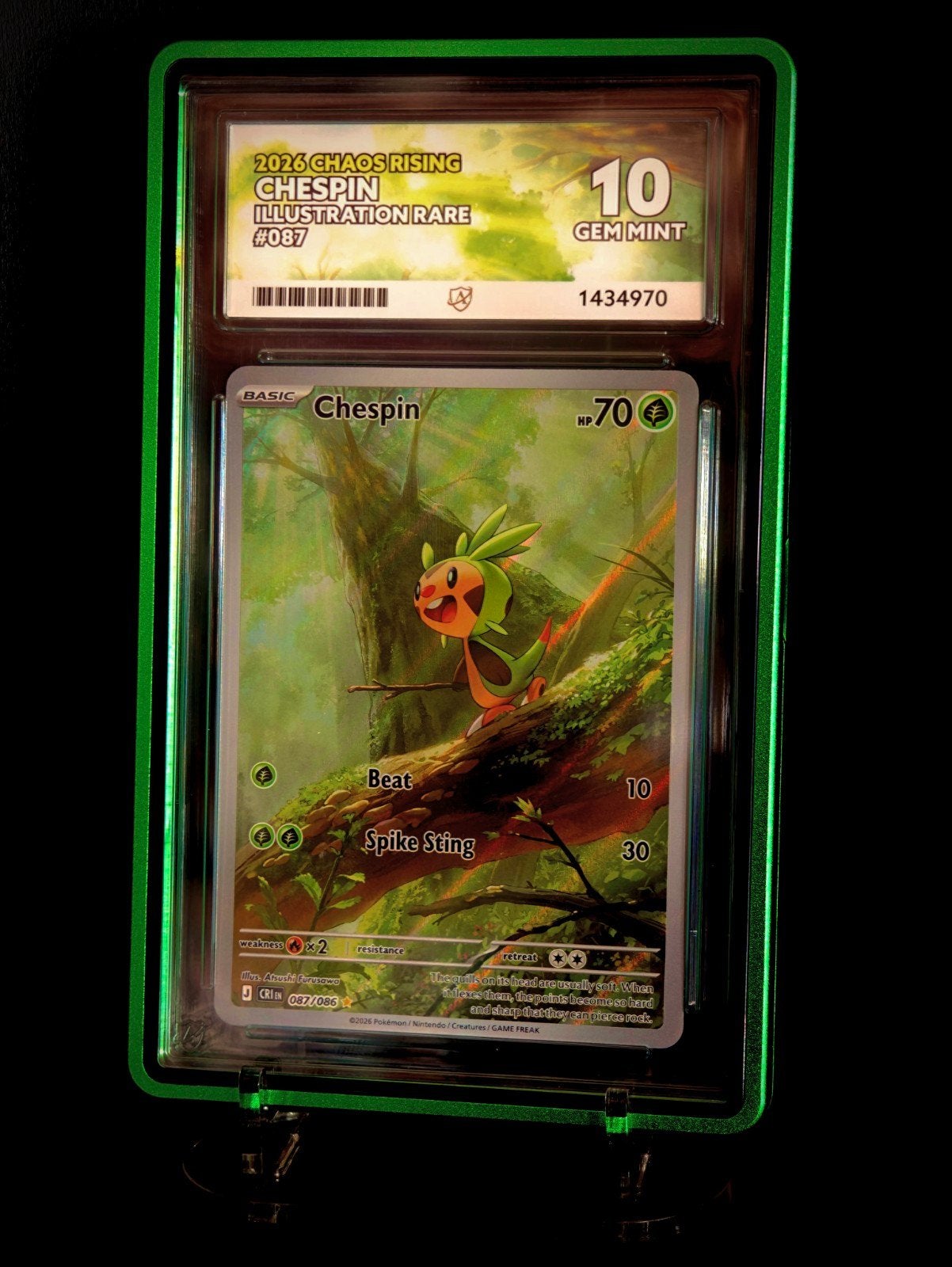 chespin #87 - ACE 10 - 149,99, Ophalen of Verzenden, Nieuw, Losse kaart, Foil