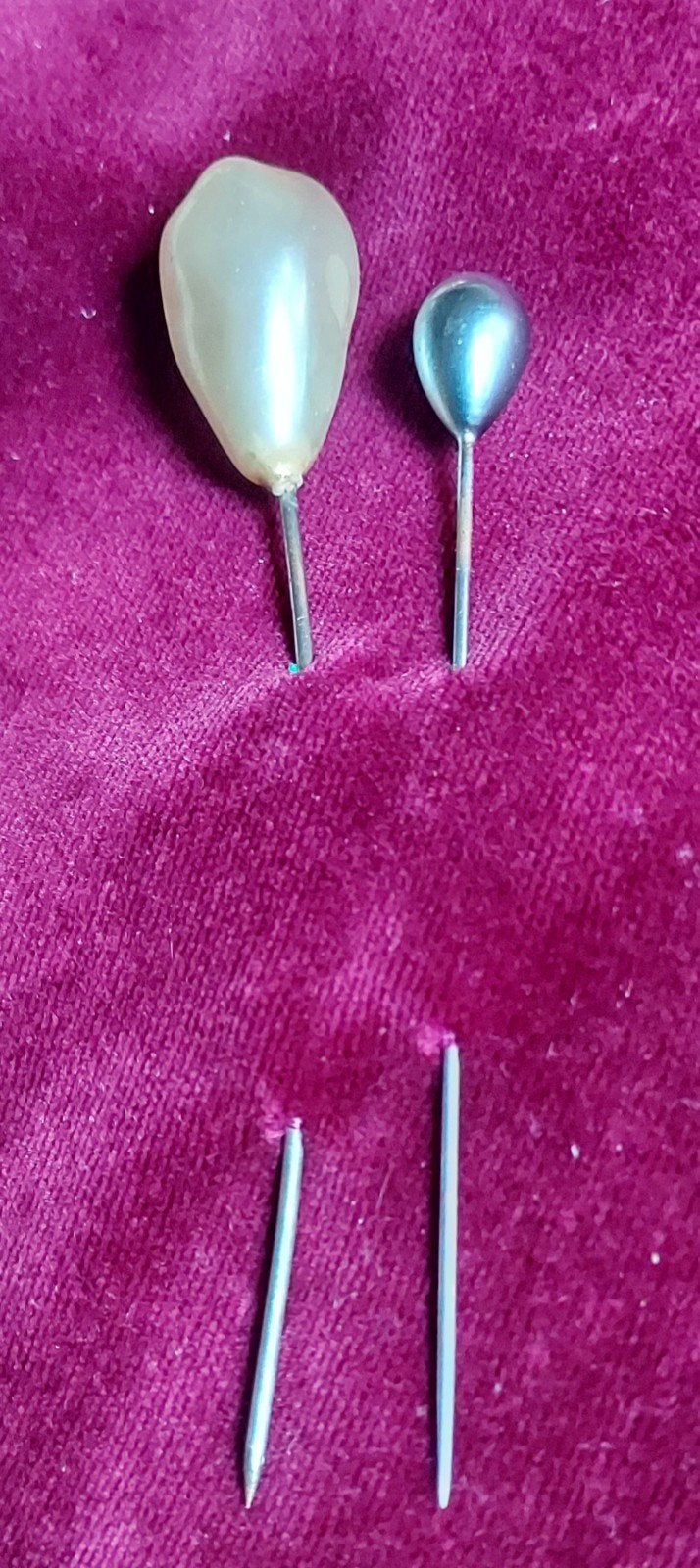 Vintage Hoedenspelden / Stickpins (Imitatieparels), Ophalen of Verzenden, Overige materialen