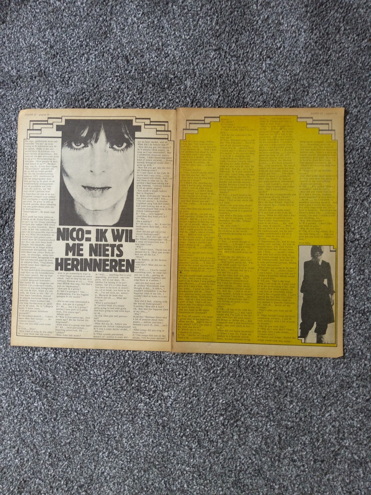 Nico:  the Velvet Underground, Ophalen of Verzenden, Boek, Tijdschrift of Artikel