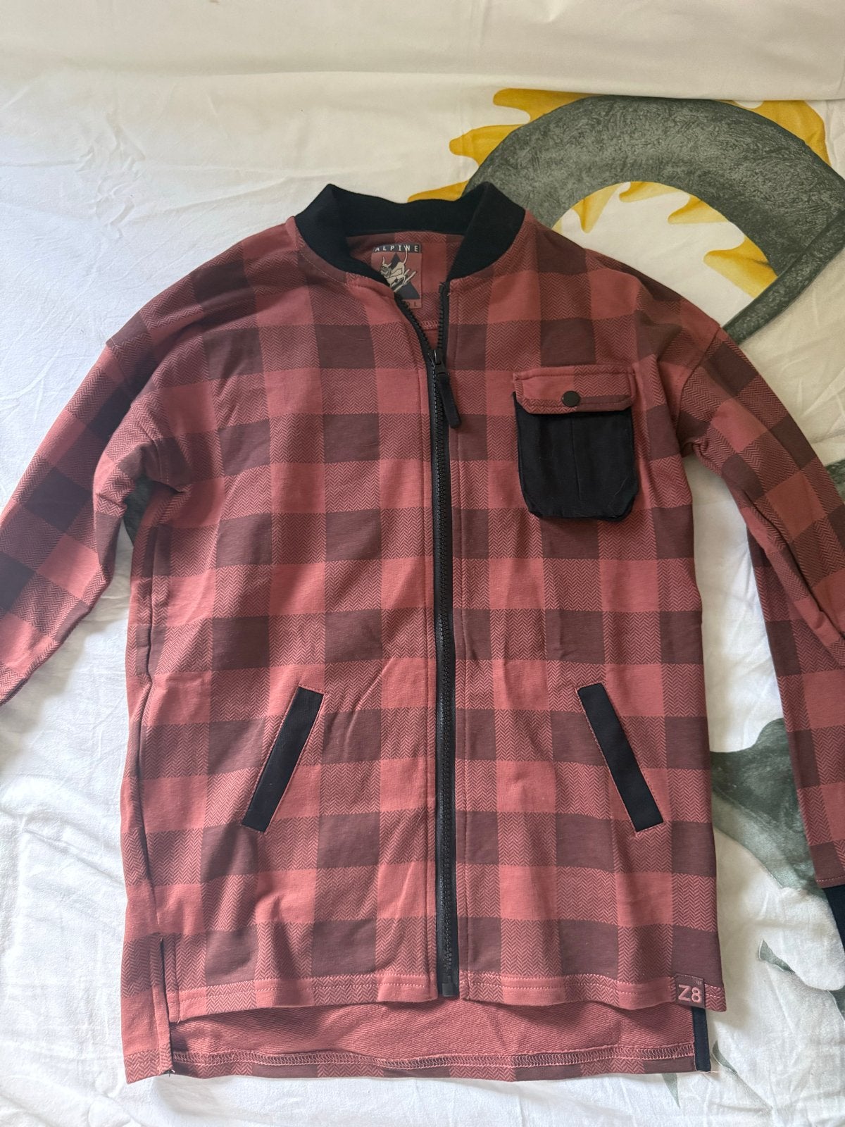 Z8 Geruit vest Rood/Zwart maat 140/146, Kinderen en Baby's, Kinderkleding | Maat 140, Ophalen of Verzenden, Zo goed als nieuw