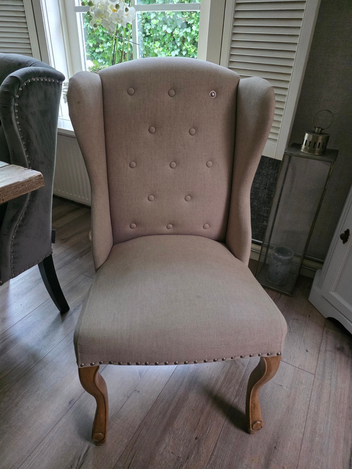 2x Riviera Maison Samen voor 30 euro op te halen., Huis en Inrichting, Fauteuils, Ophalen, Gebruikt, 75 tot 100 cm, 50 tot 75 cm