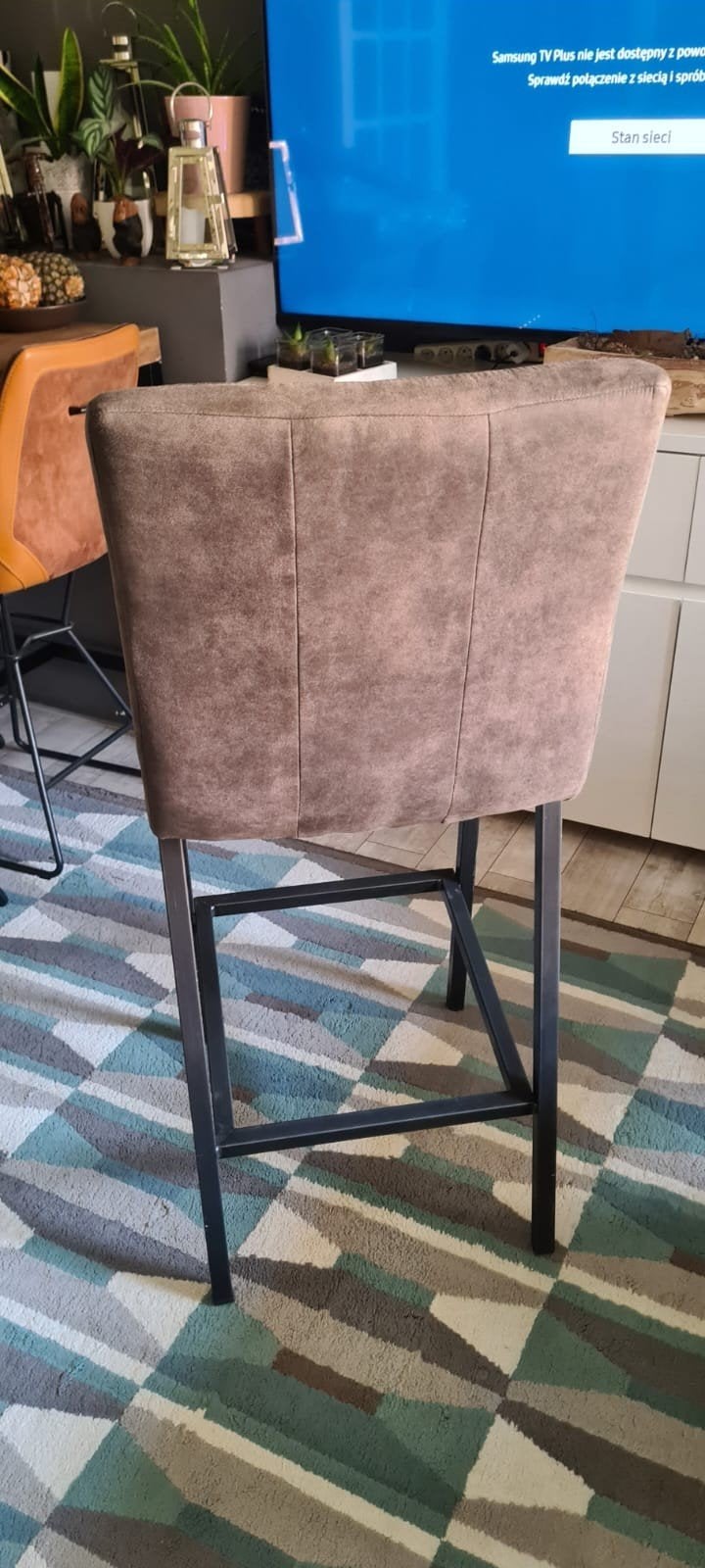 Set van 4 moderne barkrukken - Zo goed als nieuw, Ophalen, Met voetsteun, Zo goed als nieuw, 90 cm of meer