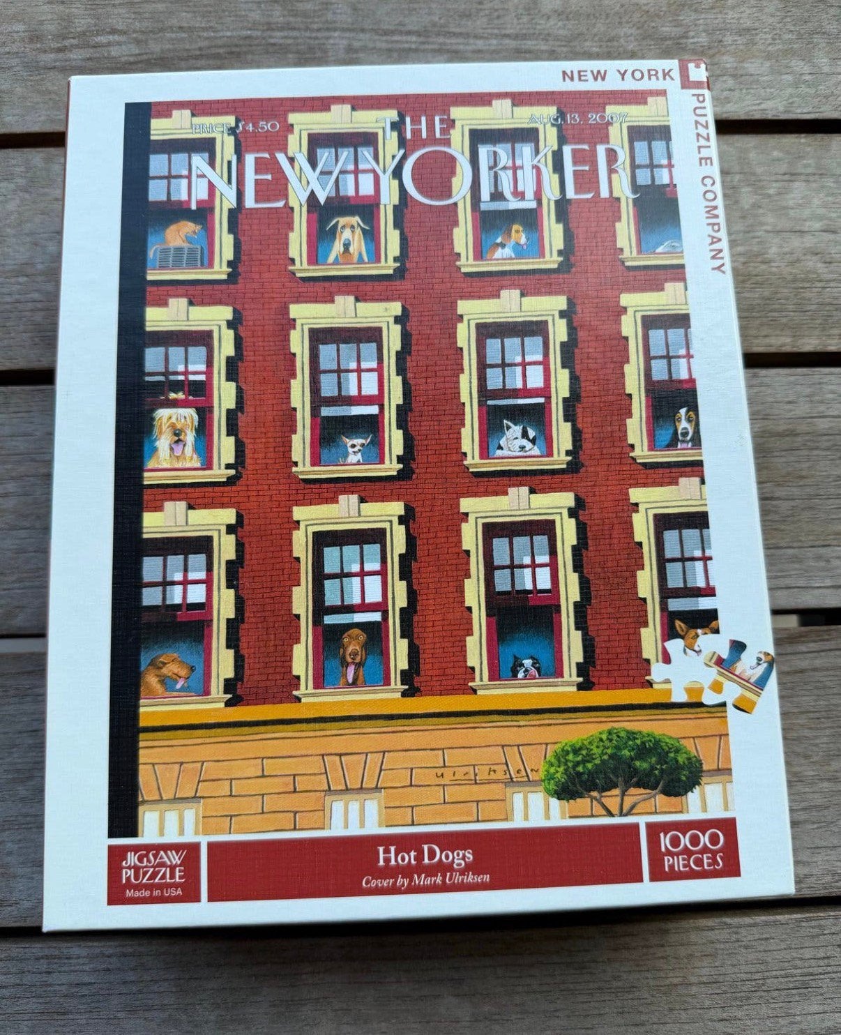 The New Yorker Hot Dogs 1000 stukjes legpuzzel, Ophalen of Verzenden, 500 t/m 1500 stukjes, Zo goed als nieuw, Legpuzzel
