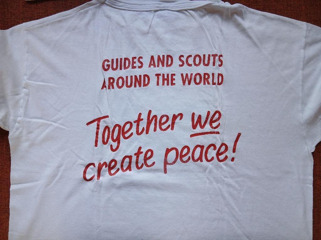 Vredes T-shirt Scouting Zweden 1991, Ophalen of Verzenden, Gebruikt, Kleding