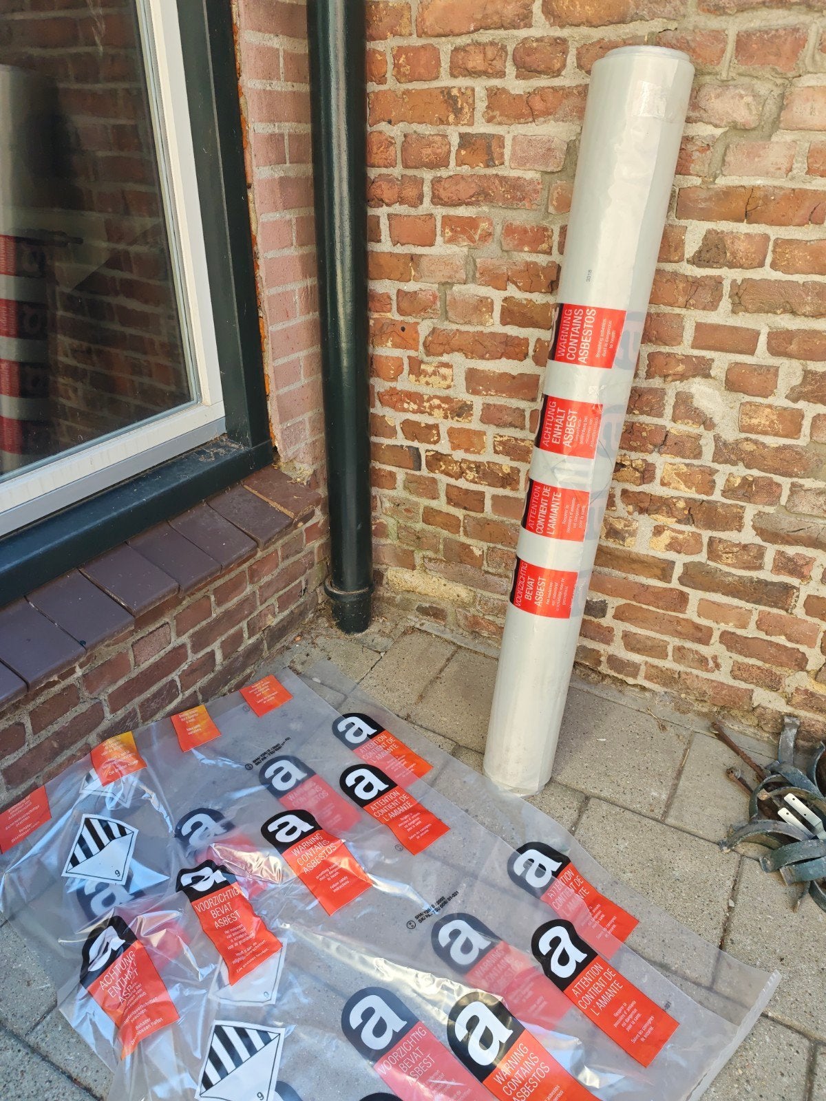 rol a 35mtr asbestfolie + 2 zakken, Doe-het-zelf en Verbouw, Ophalen, Nieuw, 15 m² of meer, Folie
