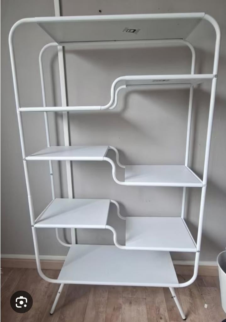 Vakkenkast Malfa Wit 141x30x80 cm, Huis en Inrichting, Kasten | Boekenkasten, Ophalen, Met plank(en), 100 tot 150 cm, Nieuw