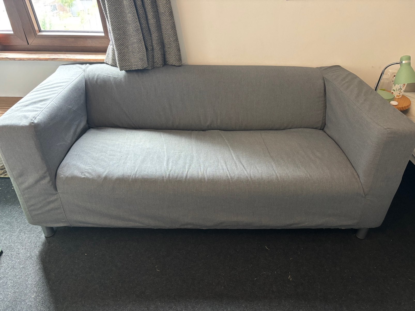 Ikea klippan, grijs, Ophalen, 150 tot 200 cm, Tweepersoons, 75 tot 100 cm