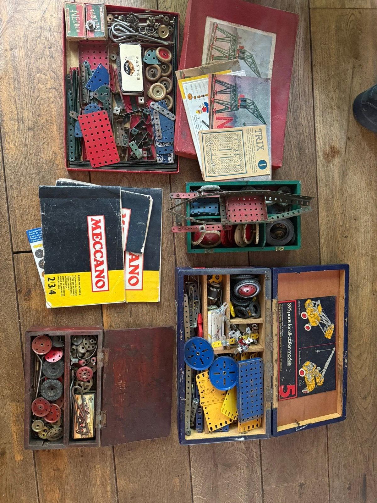 4 dozen meccano, van oud tot heel oud, Antiek en Kunst, Antiek | Speelgoed, Ophalen