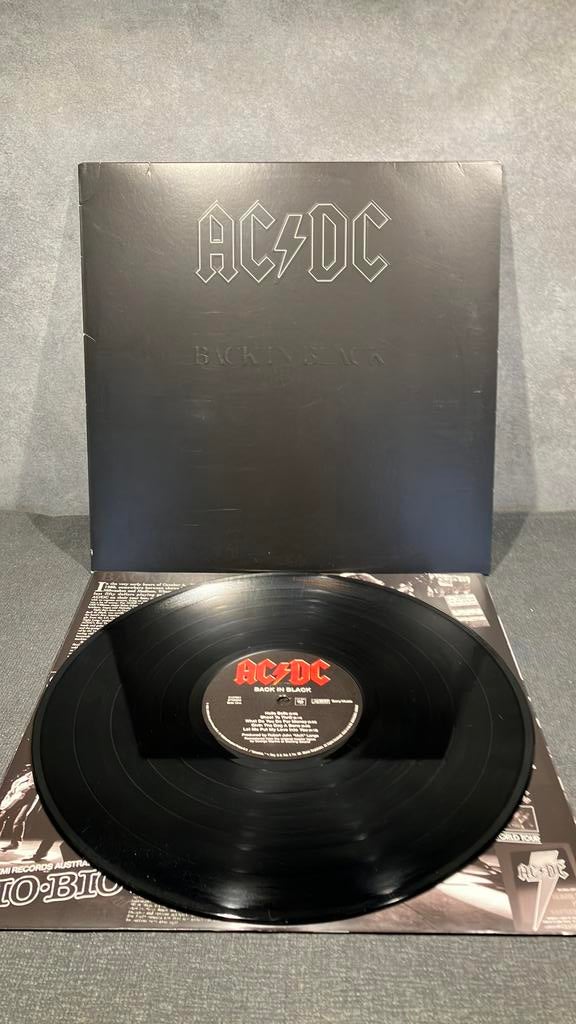 ACDC.  Back In Black, Zo goed als nieuw, 12 inch, Inclusief binnenhoes, Ophalen of Verzenden