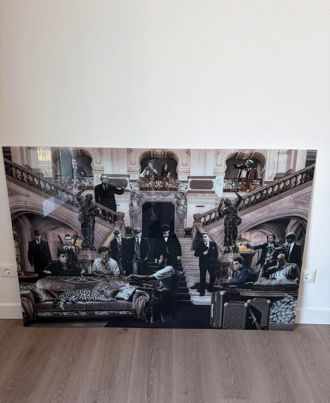 Gangsters Paradise - Glass, Ophalen, Nieuw, 125 cm of meer, Schilderij